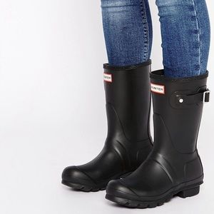 Hunter Original Short Rain Boots - Matte Black